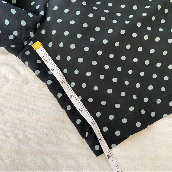 90S Polka Dot 100% Silk High-Waisted Shorts - Picture 3 of 9